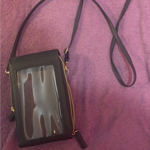 Cross body purse with phone pocket